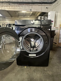 Samsung - 4.5 Cu. Ft. High Efficiency Stackable Smart Front Load Washer with Vibration Reduction Technology+ - Fingerprint Resistant Black Stainless Steel
